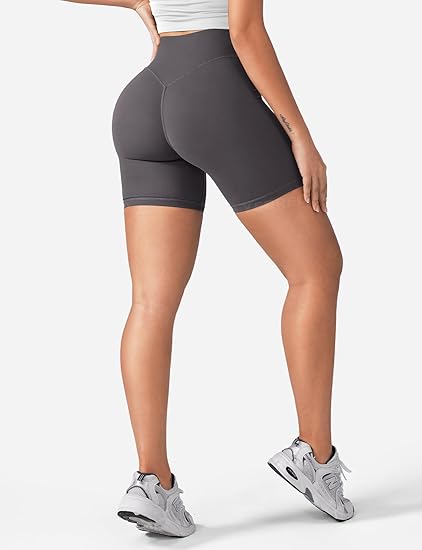 Women's Biker Shorts 3.6" /4.5" / 6" Workout Gym Shorts Craze High Waist Tummy Control Hidden Scrunch Running Yoga